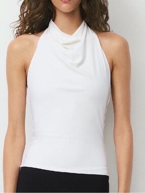 Aritzia Smooth Matter Tower Top Halter Neck Women's Top